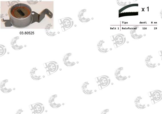 Autokit 04.5453 - Zobsiksnas komplekts adetalas.lv