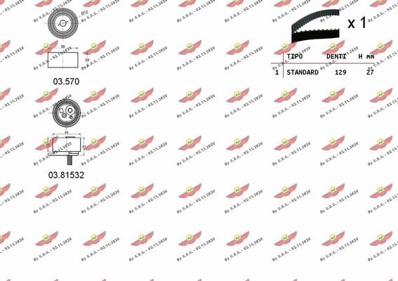 Autokit 04.5457 - Zobsiksnas komplekts adetalas.lv