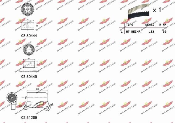 Autokit 04.5403 - Zobsiksnas komplekts adetalas.lv