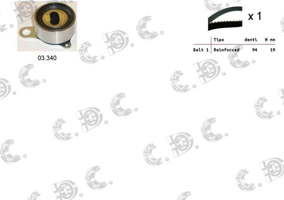 Autokit 04.5423 - Zobsiksnas komplekts adetalas.lv