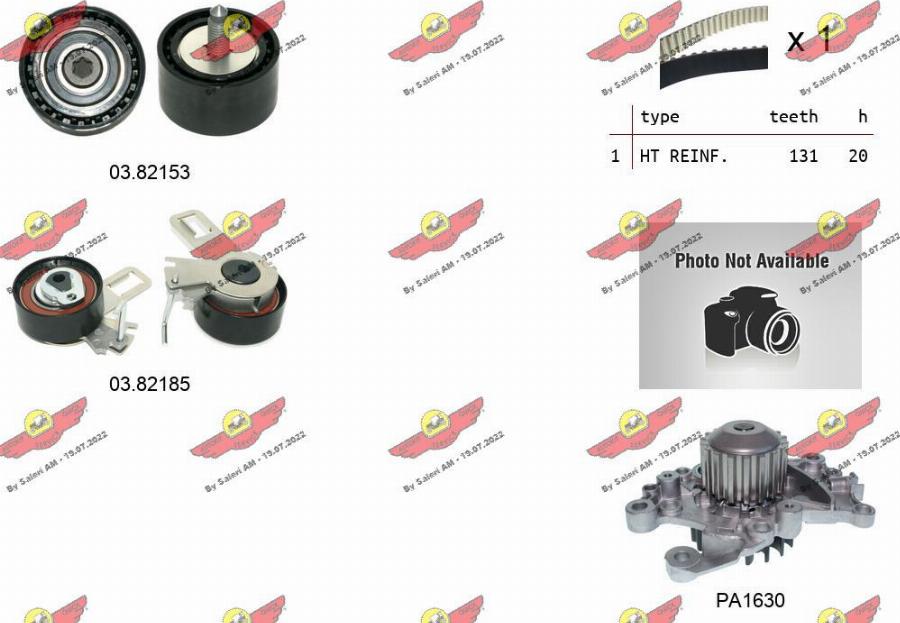 Autokit 04.5476PA - Ūdenssūknis + Zobsiksnas komplekts adetalas.lv