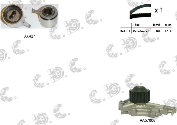 Autokit 04.5093PA - Ūdenssūknis + Zobsiksnas komplekts adetalas.lv