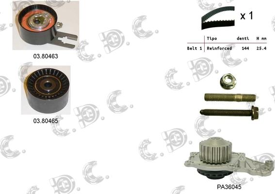 Autokit 04.5049PA - Ūdenssūknis + Zobsiksnas komplekts adetalas.lv