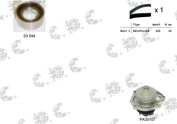 Autokit 04.5045PA - Ūdenssūknis + Zobsiksnas komplekts adetalas.lv