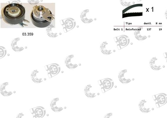 Autokit 04.5043 - Zobsiksnas komplekts adetalas.lv