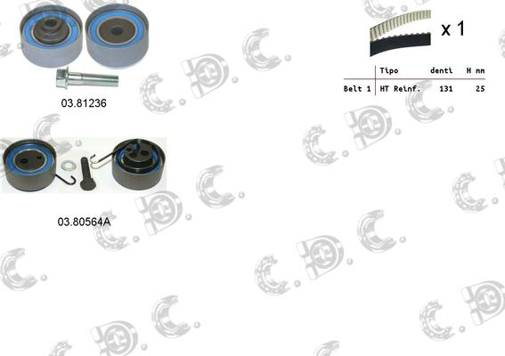 Autokit 04.5057A - Zobsiksnas komplekts adetalas.lv