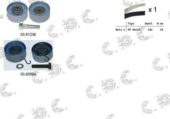 Autokit 04.5057 - Zobsiksnas komplekts adetalas.lv