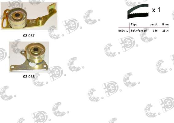 Autokit 04.5060 - Zobsiksnas komplekts adetalas.lv