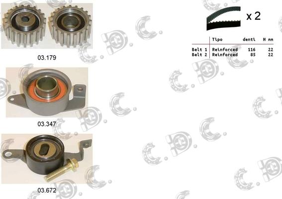 Autokit 04.5010 - Zobsiksnas komplekts adetalas.lv