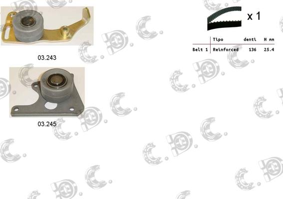 Autokit 04.5018 - Zobsiksnas komplekts adetalas.lv