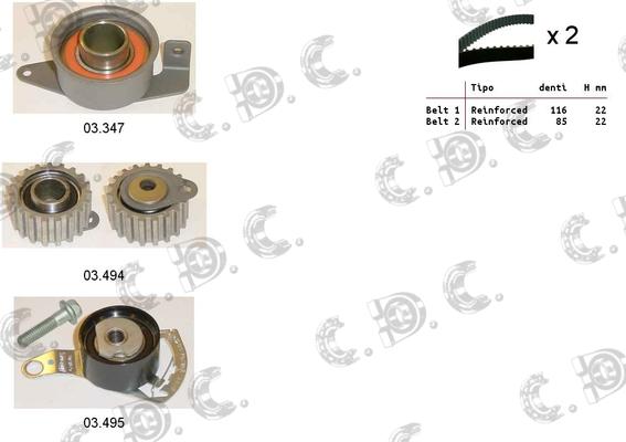 Autokit 04.5012 - Zobsiksnas komplekts adetalas.lv