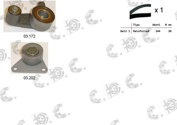 Autokit 04.5085 - Zobsiksnas komplekts adetalas.lv