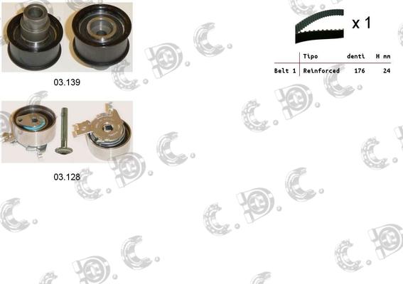 Autokit 04.5083 - Zobsiksnas komplekts adetalas.lv