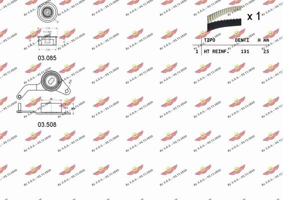 Autokit 04.5034 - Zobsiksnas komplekts adetalas.lv