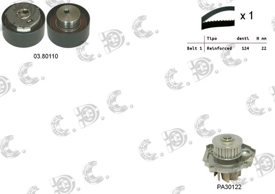 Autokit 04.5031PA2 - Ūdenssūknis + Zobsiksnas komplekts adetalas.lv