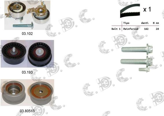 Autokit 04.5038 - Zobsiksnas komplekts adetalas.lv