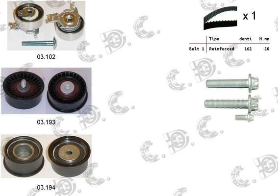 Autokit 04.5037 - Zobsiksnas komplekts adetalas.lv