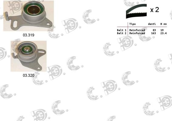 Autokit 04.5026 - Zobsiksnas komplekts adetalas.lv