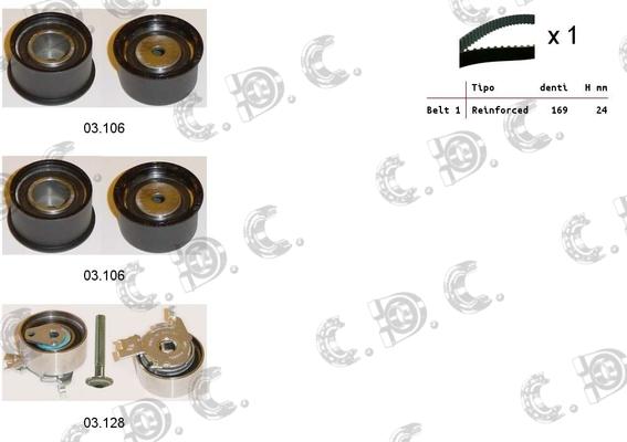 Autokit 04.5020 - Zobsiksnas komplekts adetalas.lv