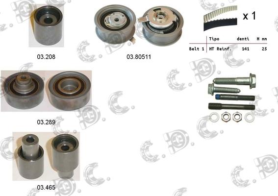 Autokit 04.5054 - Zobsiksnas komplekts adetalas.lv