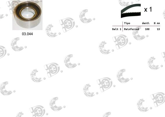 Autokit 04.5022 - Zobsiksnas komplekts adetalas.lv