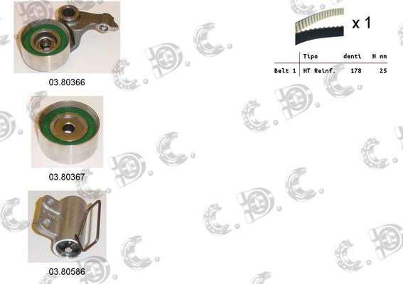 Autokit 04.5145C - Zobsiksnas komplekts adetalas.lv