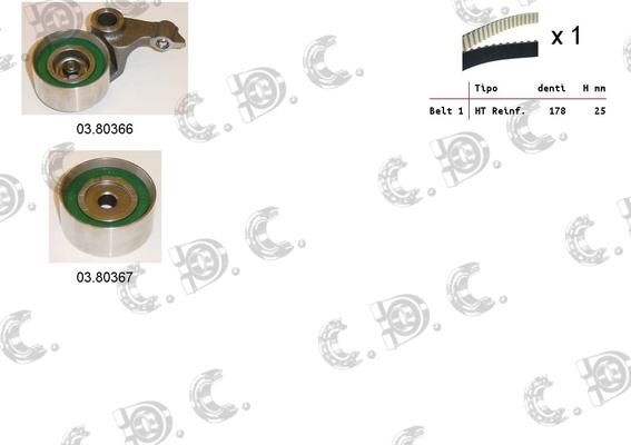 Autokit 04.5145 - Zobsiksnas komplekts adetalas.lv