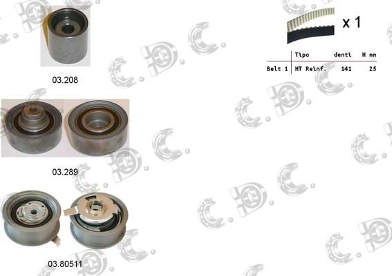 Autokit 04.5147 - Zobsiksnas komplekts adetalas.lv