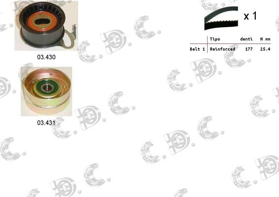 Autokit 04.5159 - Zobsiksnas komplekts adetalas.lv