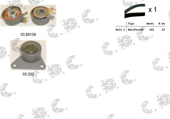 Autokit 04.5102 - Zobsiksnas komplekts adetalas.lv