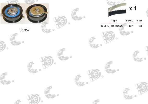 Autokit 04.5107 - Zobsiksnas komplekts adetalas.lv