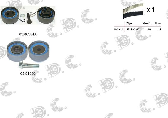 Autokit 04.5115 - Zobsiksnas komplekts adetalas.lv