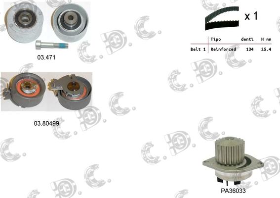 Autokit 04.5112PA - Ūdenssūknis + Zobsiksnas komplekts adetalas.lv