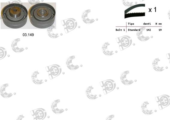 Autokit 04.5186 - Zobsiksnas komplekts adetalas.lv