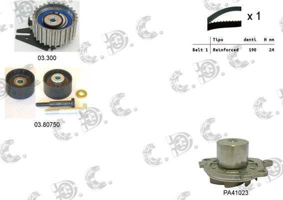 Autokit 04.5125PA - Ūdenssūknis + Zobsiksnas komplekts adetalas.lv