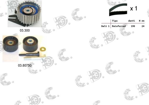 Autokit 04.5125 - Zobsiksnas komplekts adetalas.lv