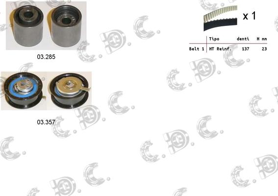 Autokit 04.5127 - Zobsiksnas komplekts adetalas.lv