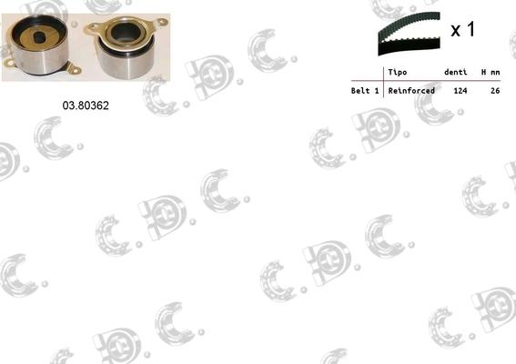 Autokit 04.5393 - Zobsiksnas komplekts adetalas.lv