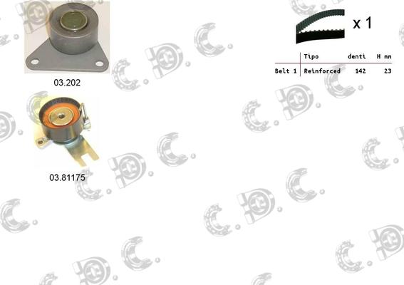 Autokit 04.5344 - Zobsiksnas komplekts adetalas.lv