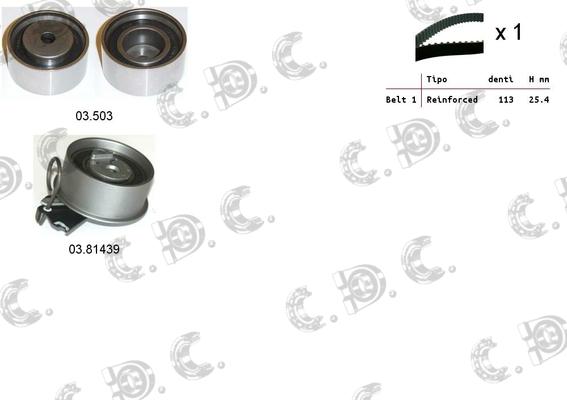 Autokit 04.5340 - Zobsiksnas komplekts adetalas.lv