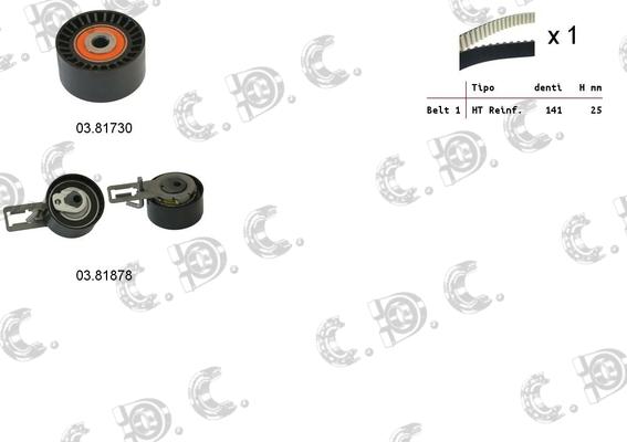 Autokit 04.5348 - Zobsiksnas komplekts adetalas.lv