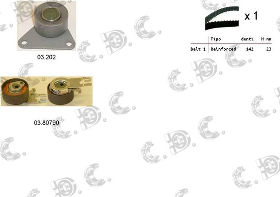 Autokit 04.5343 - Zobsiksnas komplekts adetalas.lv