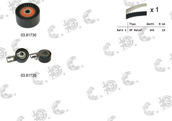 Autokit 04.5347 - Zobsiksnas komplekts adetalas.lv