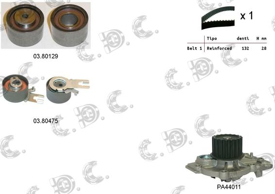 Autokit 04.5305PA - Ūdenssūknis + Zobsiksnas komplekts adetalas.lv