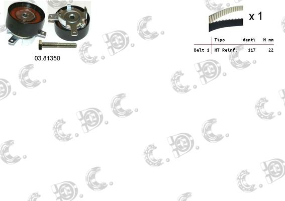 Autokit 04.5316 - Zobsiksnas komplekts adetalas.lv