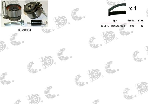 Autokit 04.5385 - Zobsiksnas komplekts adetalas.lv