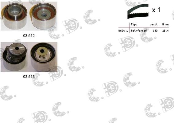 Autokit 04.5380 - Zobsiksnas komplekts adetalas.lv