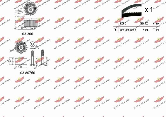 Autokit 04.5335 - Zobsiksnas komplekts adetalas.lv