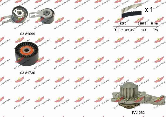 Autokit 045337PA - Ūdenssūknis + Zobsiksnas komplekts adetalas.lv