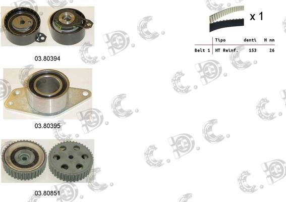 Autokit 04.5328 - Zobsiksnas komplekts adetalas.lv